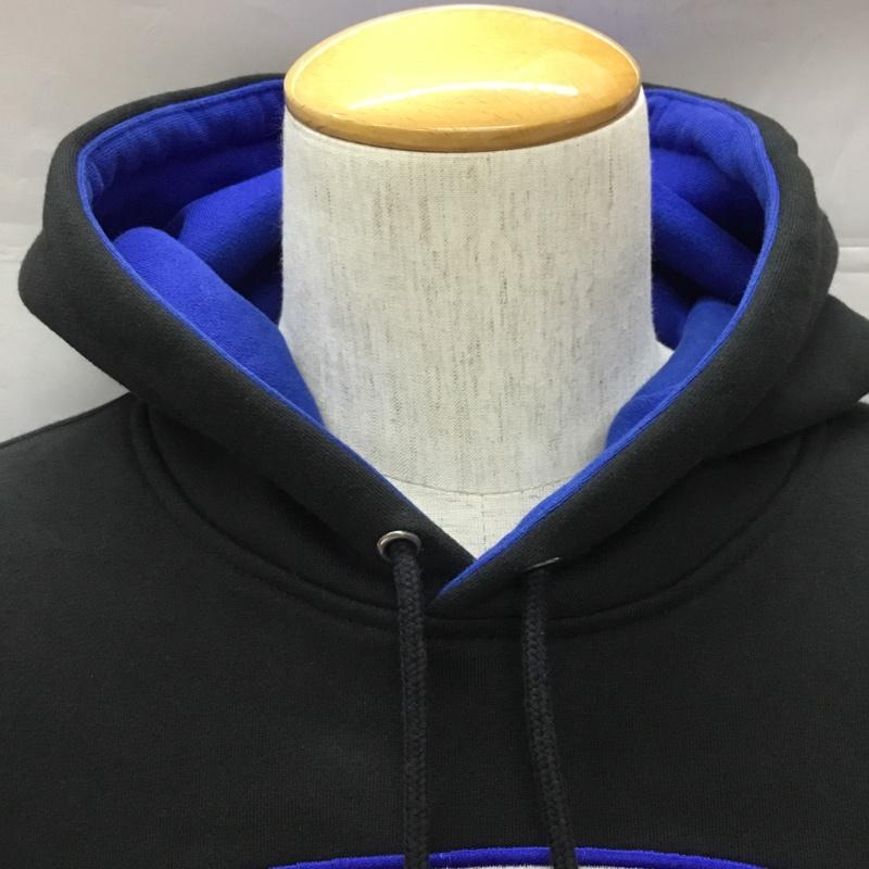 シュプリーム Supreme パーカー 長袖 Champion×Supreme 17SS satinlogohooded 長袖パーカー コラボ S ロゴ、文字 黒 / ブラック /  メンズ USED 古着 中古 10108249