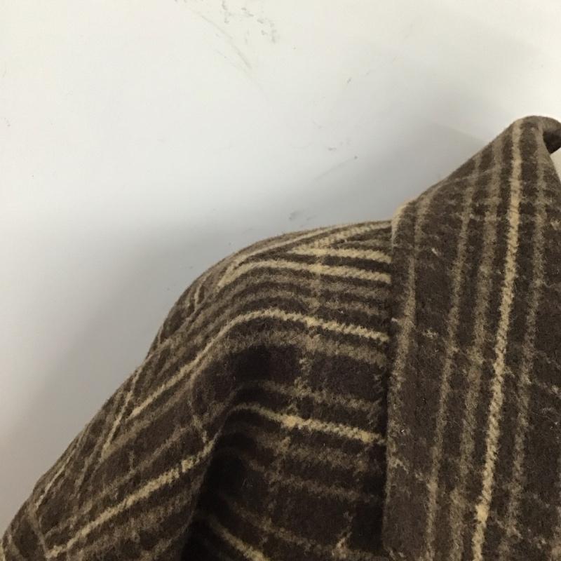 マウジー MOUSSY コート コート一般 010DAG30-6490 A LINE WOOL LONG COAT 2 チェック 茶 / ブラウン /  レディース USED 古着 中古 10108229