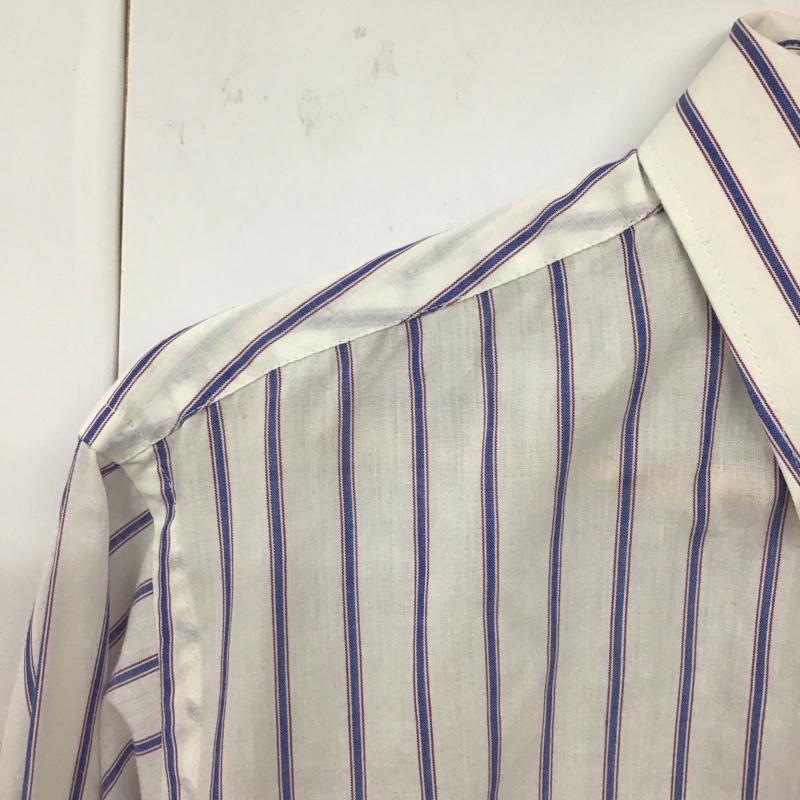 古着 USED シャツ、ブラウス 長袖 VAN HEUSEN ボタンダウンシャツ 90s ストライプ 白 / ホワイト /  メンズ USED 古着 中古 10130757