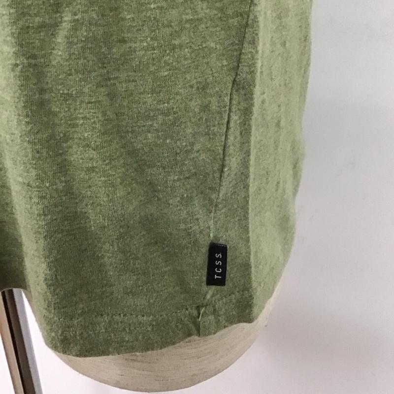 ティーシーエスエス TCSS Tシャツ 半袖 クルーネック ロゴ L ロゴ、文字 カーキ / カーキ /  メンズ USED 古着 中古 10107542