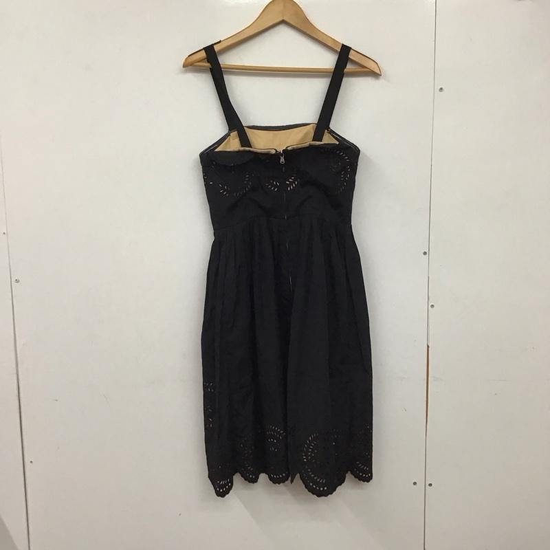 マークバイマークジェイコブス MARC by MARC JACOBS ワンピース ひざ丈スカート 0 無地 黒 / ブラック /  レディース USED 古着 中古 10130061
