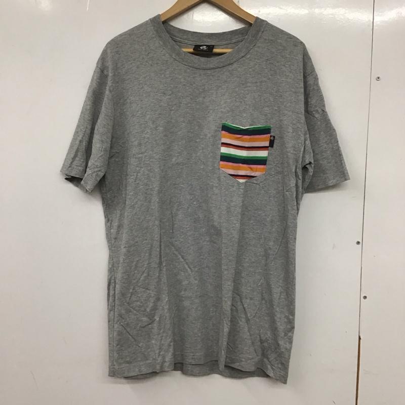 ポールスミス Paul Smith Tシャツ 半袖 半袖カットソー プリントTシャツ クルーネックカットソー XL ロゴ、文字 灰 / グレー /  メンズ USED 古着 中古 10135743