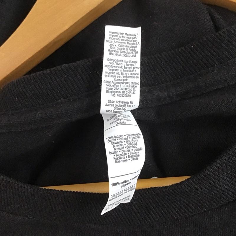 テンダーロイン TENDERLOIN カットソー 長袖 長袖カットソー プリントカットソー クルーネック XL プリント 黒 / ブラック /  メンズ USED 古着 中古 10133080