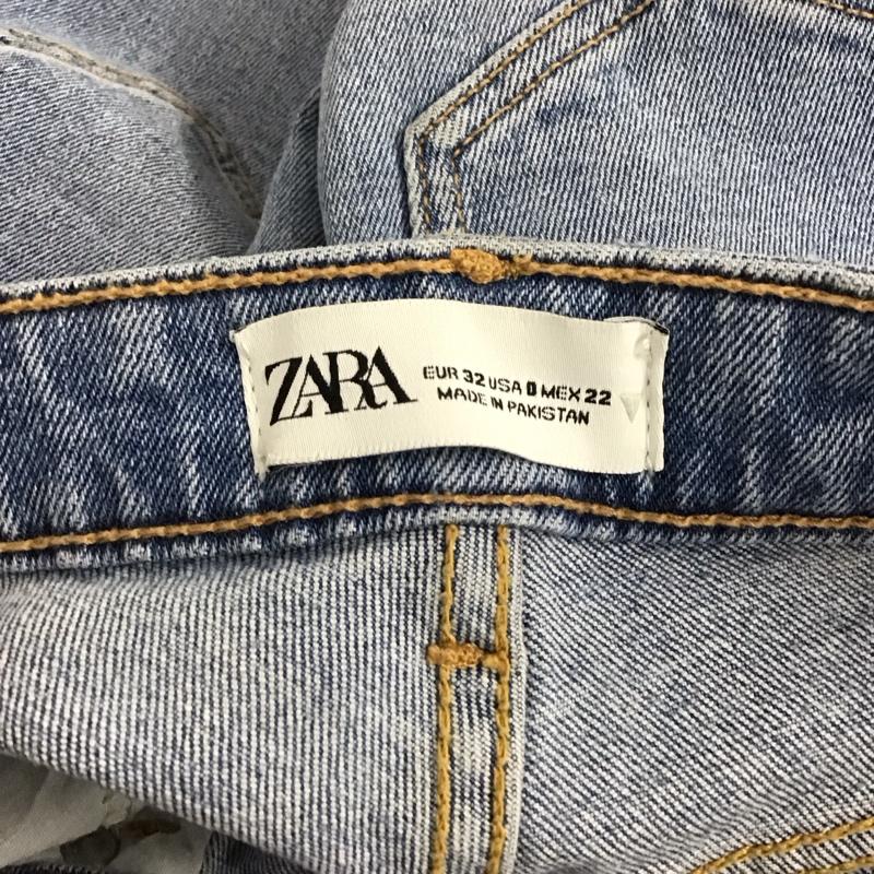 ザラ ZARA パンツ デニム、ジーンズ 32インチ 無地 水色 / ライトブルー /  レディース USED 古着 中古 10131858