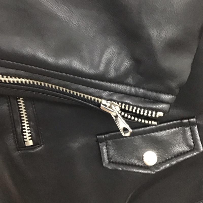 古着 USED ジャケット、上着 ライダース stradivarius L 無地 黒 / ブラック /  レディース USED 古着 中古 10134274