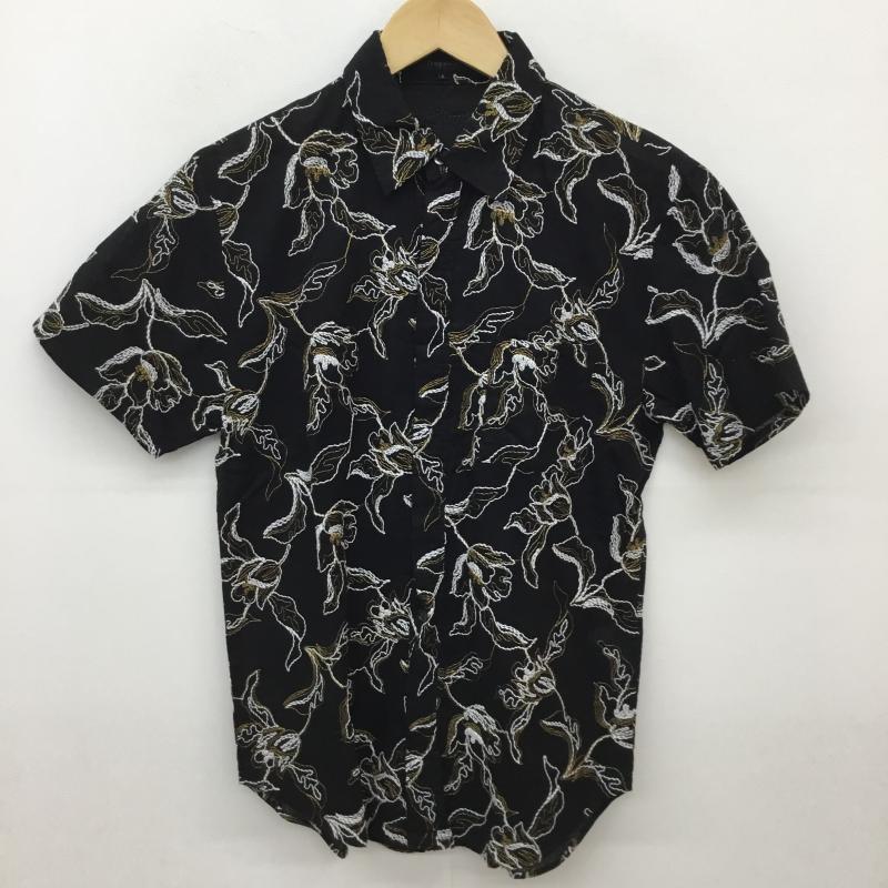 ＵＳＥＤ古着 USED/古着 シャツ、ブラウス 半袖 M05SSH017 刺繍 半袖 シャツ 黒 2 刺繍 黒 / ブラック /  メンズ USED 古着 中古 10135891