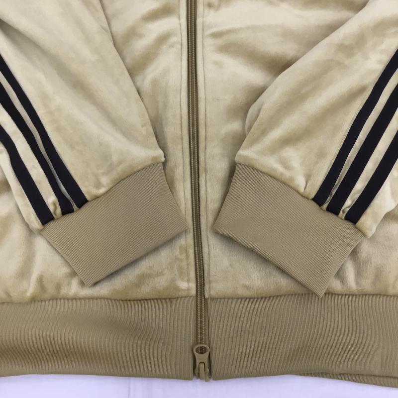 アディダス adidas ジャケット、上着 ジャケット、ブレザー JM2270 Velour TRACKTOP ベロア　トラックジャケット XL ロゴ、文字 茶 / ブラウン /  メンズ USED 古着 中古 10138699