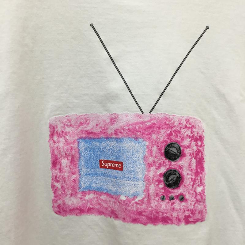 シュプリーム Supreme Tシャツ 半袖 18SS TV Tee XL プリント 白 / ホワイト /  メンズ USED 古着 中古 10145522