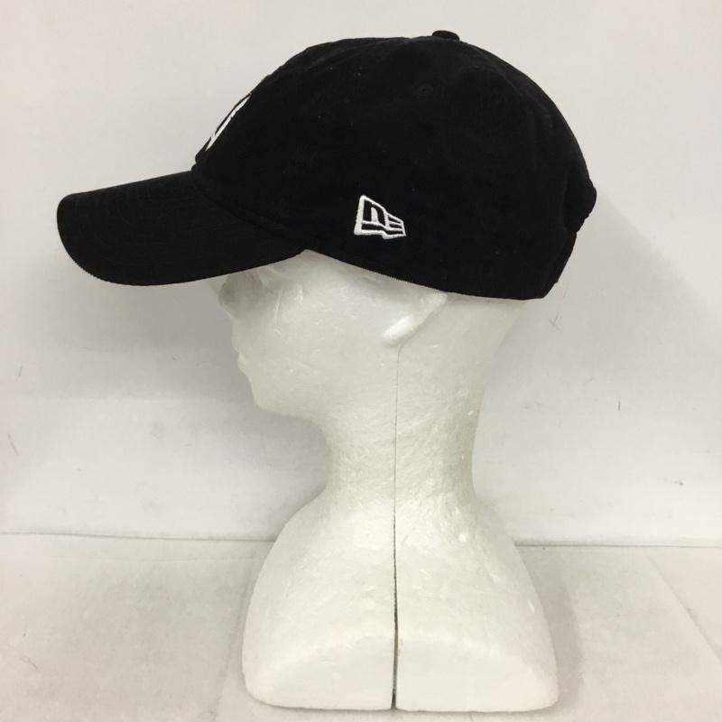 ニューエラ NEW ERA 帽子 キャップ NY ニューヨークヤンキース 9TWENTY コーデュロイ ロゴ、文字 黒 / ブラック /  メンズ USED 古着 中古 10129583