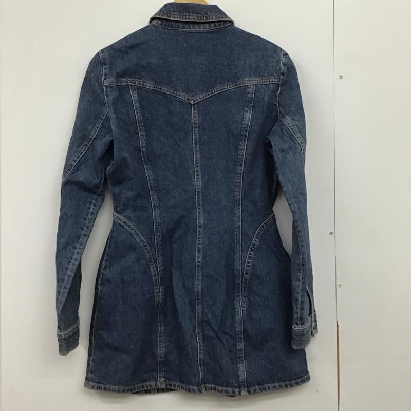 ザラ ZARA ワンピース ミニスカート デニム M 無地 青 / ブルー /  レディース USED 古着 中古 10150544