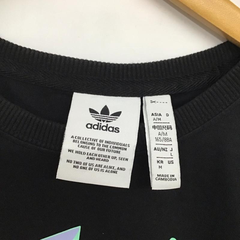 アディダス adidas Tシャツ 半袖 ic1509 L プリント 黒 / ブラック /  レディース USED 古着 中古 10134202