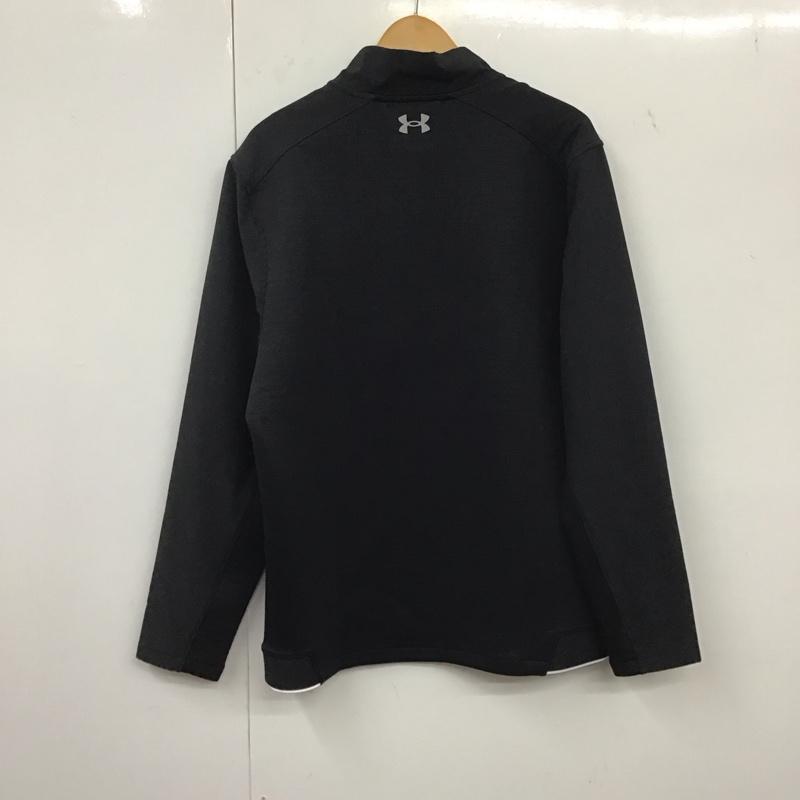 アンダーアーマー UNDER ARMOUR ジャケット、上着 ジャケット、ブレザー ハーフジップ XL 無地 黒 / ブラック /  メンズ USED 古着 中古 10134860