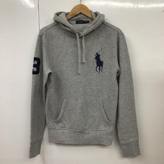 ポロラルフローレン POLO RALPH LAUREN パーカー 長袖 710585964001 長袖パーカー フード付きパーカー プリントスウェット トレーナー XS ロゴ、文字 灰 / グレー /  メンズ USED 古着 中古 10118602