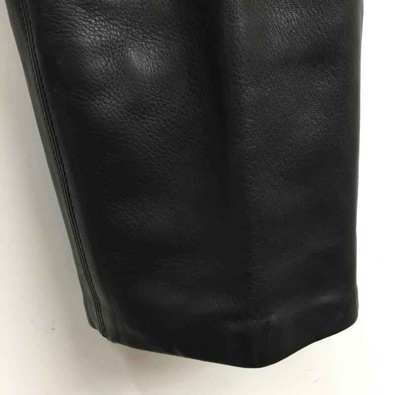 イッセイミヤケ ISSEY MIYAKE パンツ ワークパンツ、ペインターパンツ レザーパンツ ワイドパンツ 80s M 無地 黒 / ブラック /  メンズ USED 古着 中古 10120665