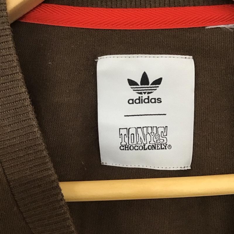 アディダス adidas Tシャツ 半袖 TONYSCHOCOLONELY プリントTシャツ ロゴ、文字 茶 / ブラウン /  メンズ USED 古着 中古 10135844
