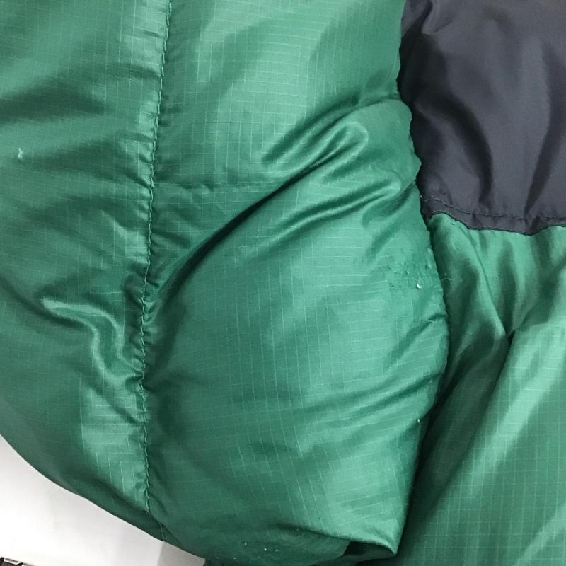 ザノースフェイス THE NORTH FACE ジャケット、上着 ジャンパー、ブルゾン nf003as ダウンジャケット アウター ジップアップジャケット M ロゴ、文字 黒 / ブラック / X 緑 / グリーン /  メンズ USED 古着 中古 10138153