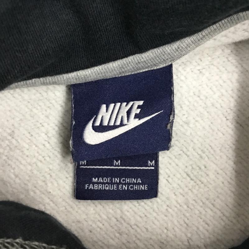 ナイキ NIKE パーカー 長袖 ジップアップパーカー 長袖パーカー フード付きパーカー スポーツウェア M プリント 灰 / グレー /  メンズ USED 古着 中古 10108243