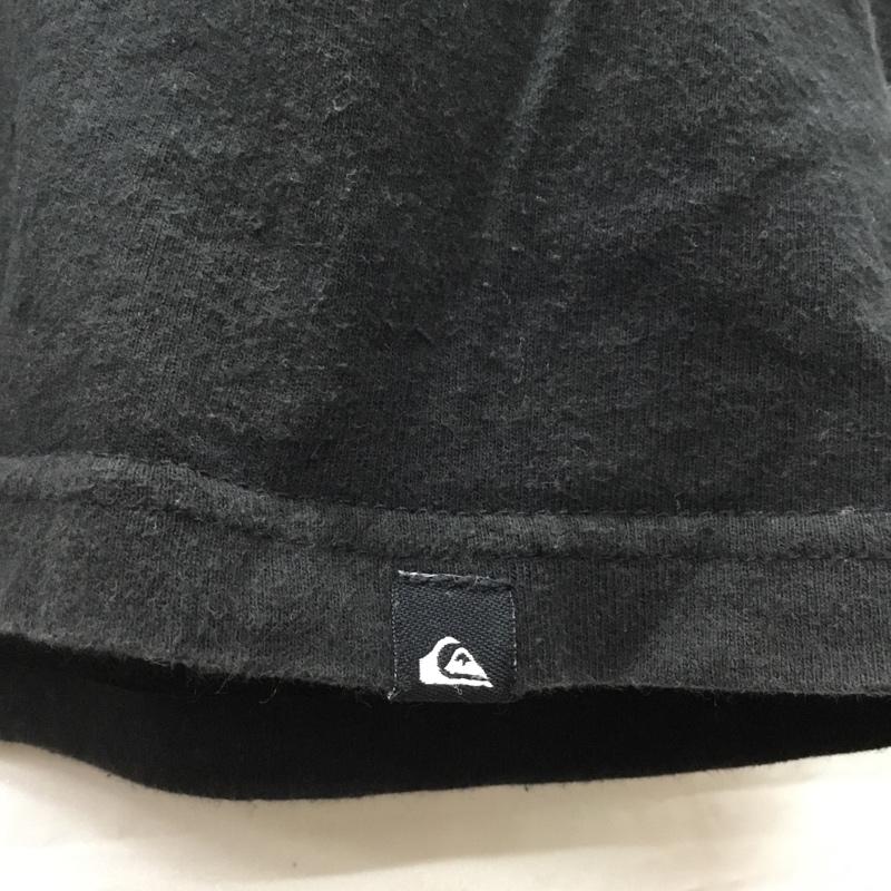 クイックシルバー Quiksilver Tシャツ 半袖 M プリント 黒 / ブラック /  メンズ USED 古着 中古 10110606