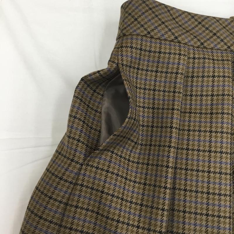 アーバンリサーチ URBAN RESEARCH スカート ロングスカート 36 チェック 茶 / ブラウン /  レディース USED 古着 中古 10106157