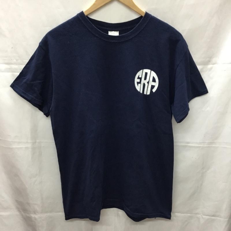 ギルダン GILDAN Tシャツ 半袖 M ロゴ、文字 紺 / ネイビー /  メンズ USED 古着 中古 10110592