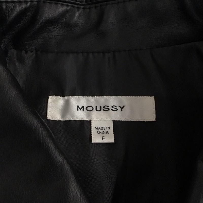 マウジー MOUSSY ジャケット、上着 ジャケット、ブレザー 010HSJ30-0170 フェイクレザー FREE 無地 黒 / ブラック /  レディース USED 古着 中古 10119634