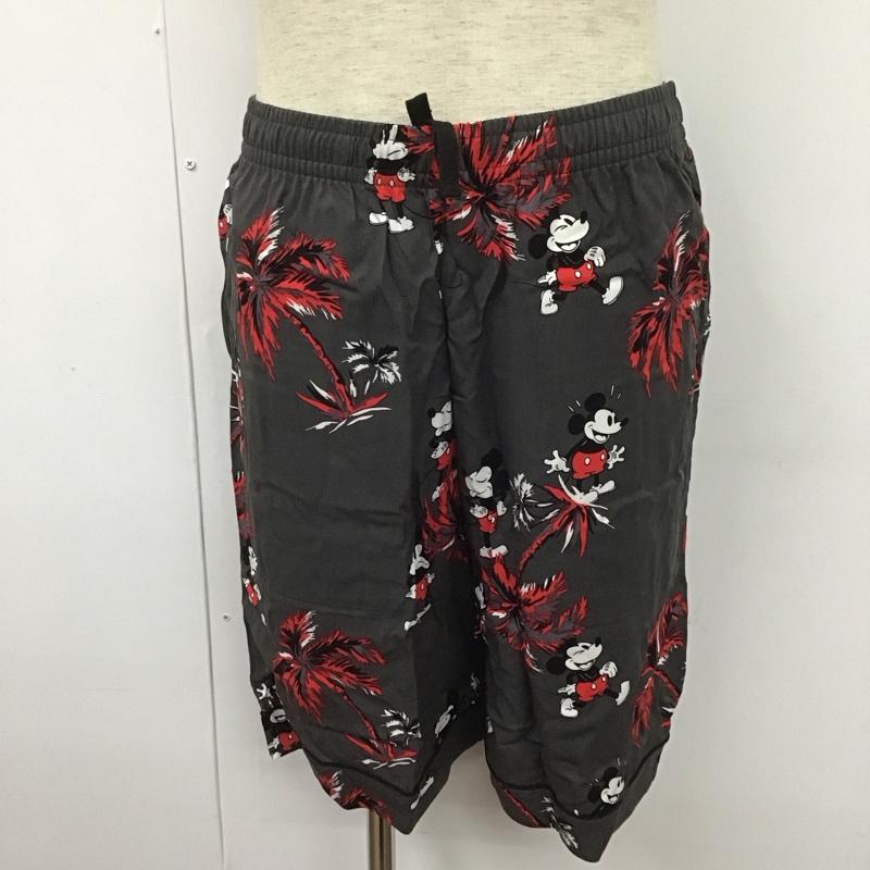 ジーユー GU セットアップ セットアップ 372-334415 GU×UNDERCOVER パジャマ ミッキー セットアップ 半袖シャツ ハーフパンツ L プリント 黒 / ブラック /  メンズ USED 古着 中古 10107094