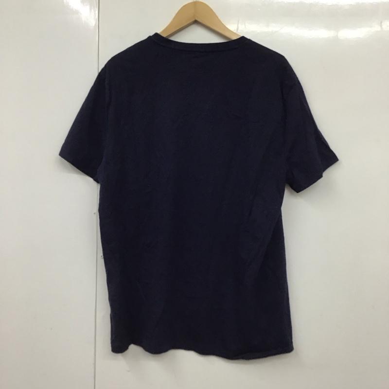 ポロラルフローレン POLO RALPH LAUREN Tシャツ 半袖 半袖カットソー プリントTシャツ クルーネックカットソー XL ロゴ、文字 紺 / ネイビー /  メンズ USED 古着 中古 10130307