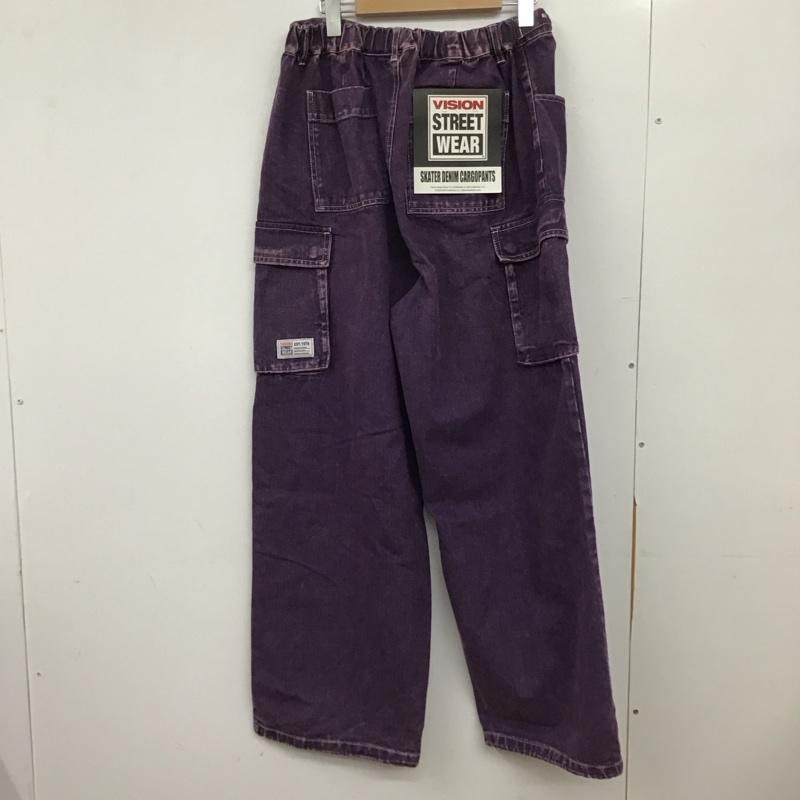 ヴィジョン ストリート ウェア VISION STREET WEAR パンツ ワークパンツ、ペインターパンツ ワークパンツ ワイドパンツ カジュアルパンツ カーゴパンツ LL 無地 紫 / パープル /  メンズ USED 古着 中古 10151002
