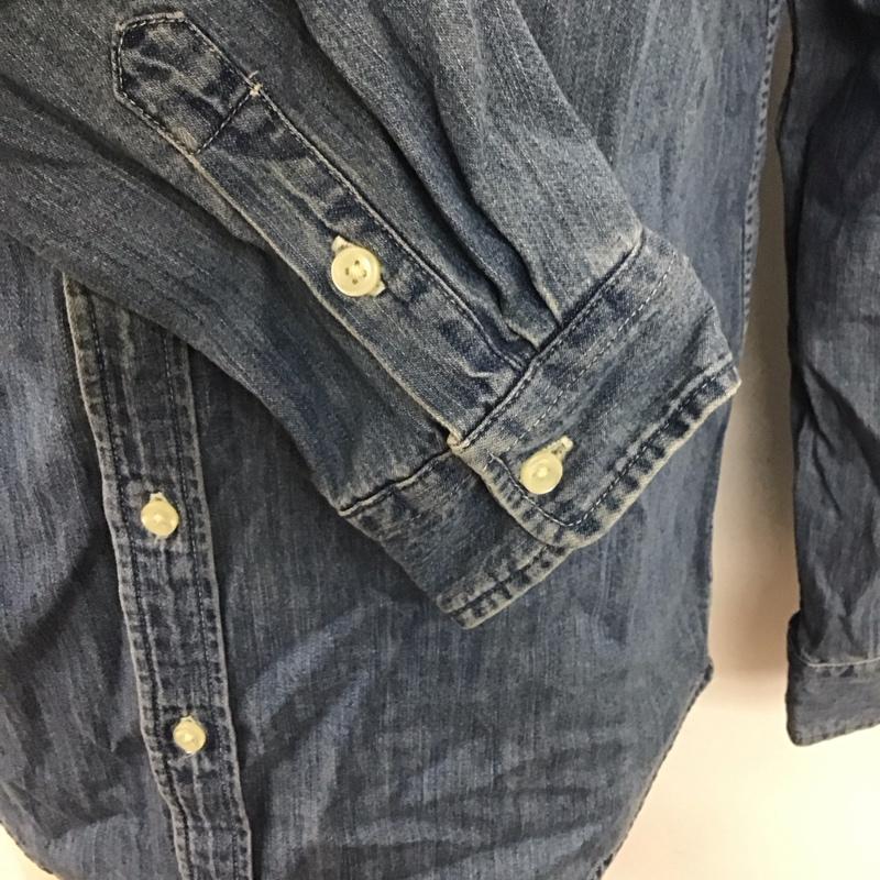 ポロラルフローレン POLO RALPH LAUREN シャツ、ブラウス 長袖 長袖シャツ デニムシャツ カラーシャツ XL 無地 インディゴ / インディゴ /  メンズ USED 古着 中古 10127653