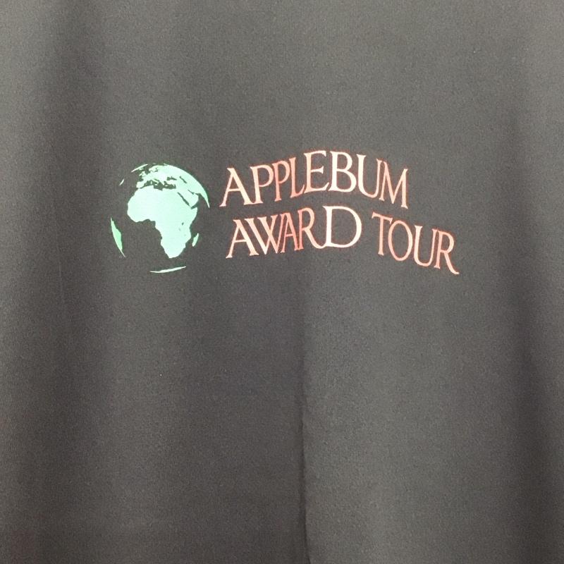 アップルバム APPLEBUM カットソー 長袖 長袖カットソー プリントカットソー クルーネック XL ロゴ、文字 黒 / ブラック /  メンズ USED 古着 中古 10140100