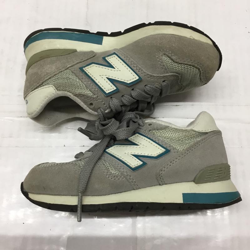 ニューバランス New Balance シューズ シューズ スニーカー K1300 GTY キッズ 17cm 箱有 17.0cm ロゴ、文字 灰 / グレー / X 青 / ブルー / X アイボリー / アイボリー /  ボーイズ USED 古着 中古 10110056