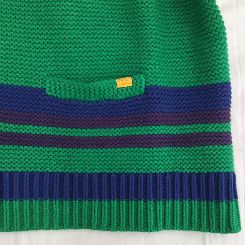 ユニオン UNION カーディガン 長袖 WHEATLEY CARDIGAN FREE ボーダー柄 緑 / グリーン /  メンズ USED 古着 中古 10145814