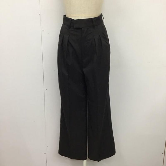 ナイロ nairo ボトムス ボトムス NPT2109204 ワイドパンツ タックパンツ スラックス S 無地 黒 / ブラック /  レディース USED 古着 中古 10119388