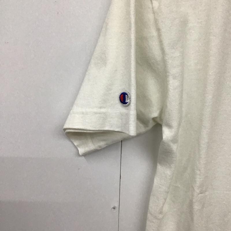 スタンダード カリフォルニア STANDARD CALIFORNIA Tシャツ 半袖 半袖カットソー プリントTシャツ クルーネックカットソー チャンピオン M ロゴ、文字 白 / ホワイト /  メンズ USED 古着 中古 10130728