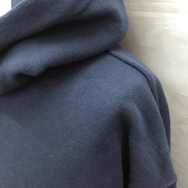 ショット schott パーカー 長袖 782-2231005 HOODEDSWEATOVALCHENILLELOGO 長袖パーカー プルオーバー L ロゴ、文字 紺 / ネイビー /  メンズ USED 古着 中古 10121801
