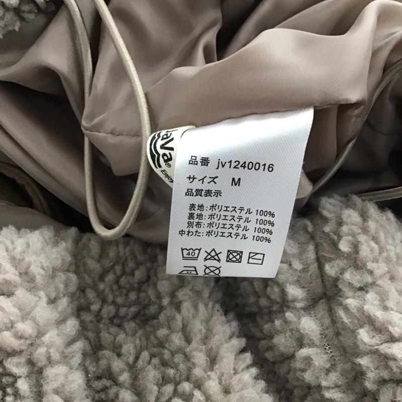 ジャバ Java ジャケット、上着 ジャンパー、ブルゾン jv1240016 スタンドフードボアアウター M 無地 ベージュ / ベージュ / X 茶 / ブラウン /  レディース USED 古着 中古 10146813