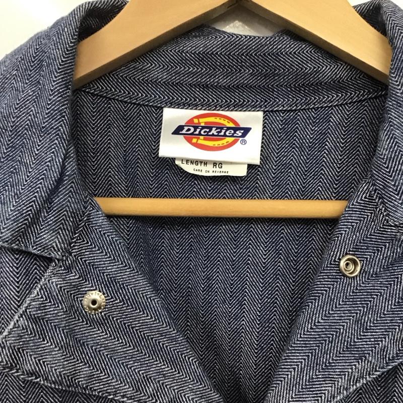 ディッキーズ Dickies ワンピース・ドレス・オールインワン ワンピース・ドレス・オールインワン W823474 長袖ツナギ 42 ロゴ、文字 青 / ブルー /  メンズ USED 古着 中古 10145968