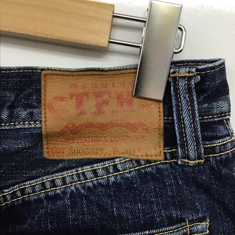 フラットヘッド The Flat Head パンツ デニム、ジーンズ デニムパンツ スリムパンツ カジュアルパンツ 30インチ 無地 インディゴ / インディゴ /  メンズ USED 古着 中古 10141923