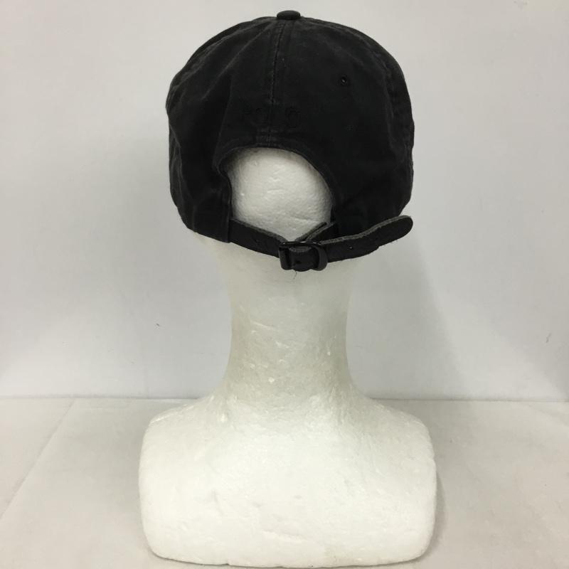 ポロラルフローレン POLO RALPH LAUREN 帽子 キャップ コットン レザー ONE SIZE ワンポイント 黒 / ブラック /  メンズ USED 古着 中古 10144303