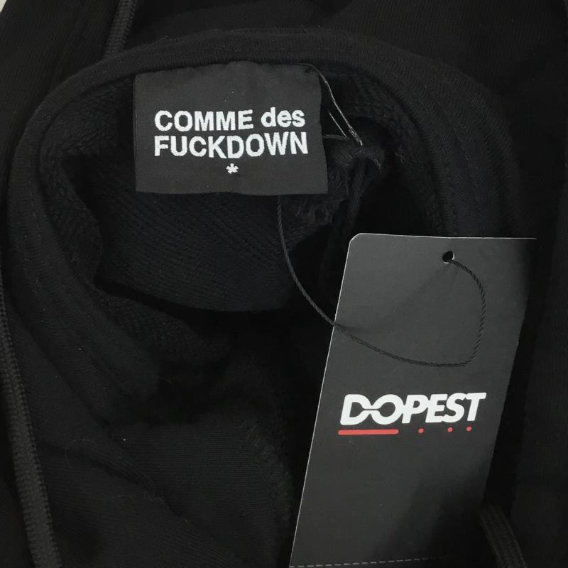 ＵＳフルギ US古着 パーカー 長袖 COMME des FUCKDOWN CDFU2542 XL プリント 黒 / ブラック /  メンズ USED 古着 中古 10143904