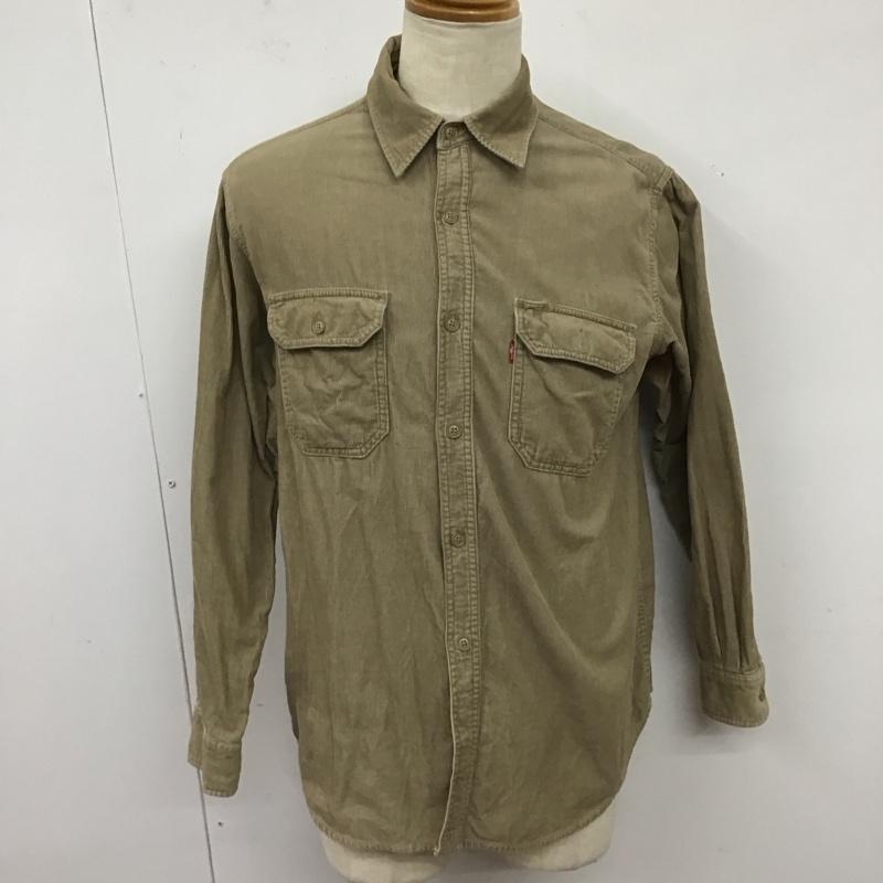 リーバイスレッドタブ Levi s RED TAB シャツ、ブラウス 長袖 長袖シャツ コーデュロイシャツ カジュアルシャツ M 無地 ベージュ / ベージュ /  メンズ USED 古着 中古 10125005