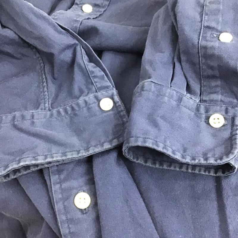ラルフローレン RALPHLAUREN シャツ、ブラウス 長袖 長袖シャツ カラーシャツ 長袖カットソー S ロゴ、文字 紺 / ネイビー /  メンズ USED 古着 中古 10123866