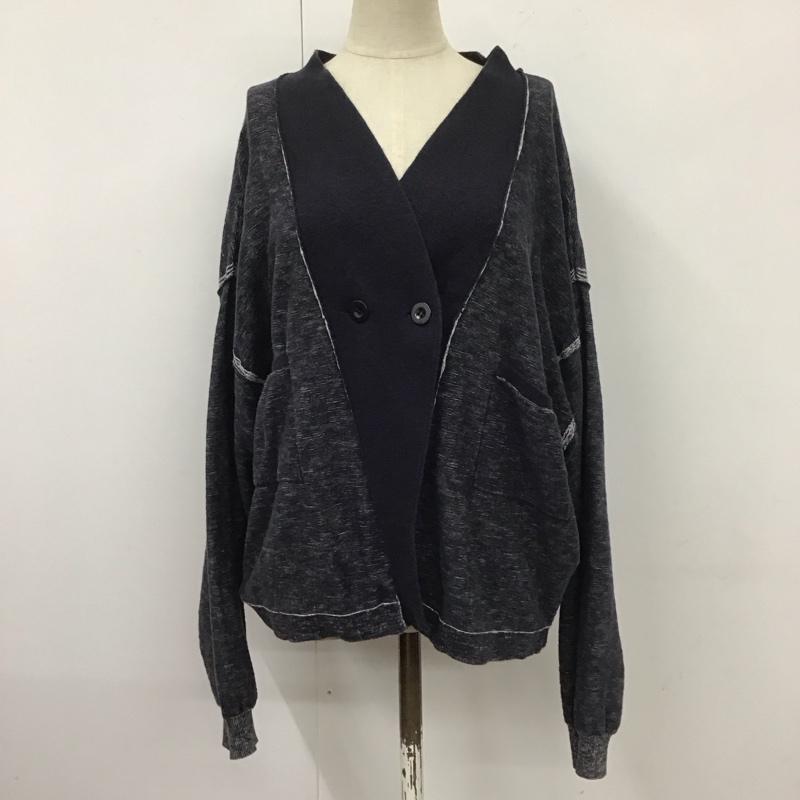 マークバイマークジェイコブス MARC by MARC JACOBS カーディガン 長袖 M1111705 11 Vネック XS 無地 紺 / ネイビー /  レディース USED 古着 中古 10110865