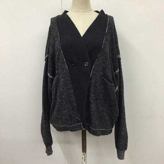 マークバイマークジェイコブス MARC by MARC JACOBS カーディガン 長袖 M1111705 11 Vネック XS 無地 紺 / ネイビー /  レディース USED 古着 中古 10110865