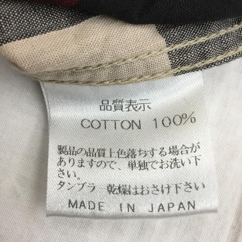 フラットヘッド The Flat Head シャツ、ブラウス 半袖 38 チェック 赤 / レッド / X 黒 / ブラック / X 白 / ホワイト / X 灰 / グレー /  メンズ USED 古着 中古 10130862