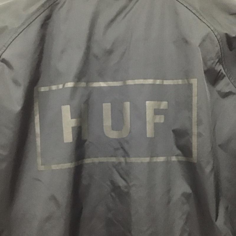 ハフ HUF ジャケット、上着 ジャンパー、ブルゾン ナイロンジャケット カジュアルジャケット アウター M ロゴ、文字 黒 / ブラック /  メンズ USED 古着 中古 10132637