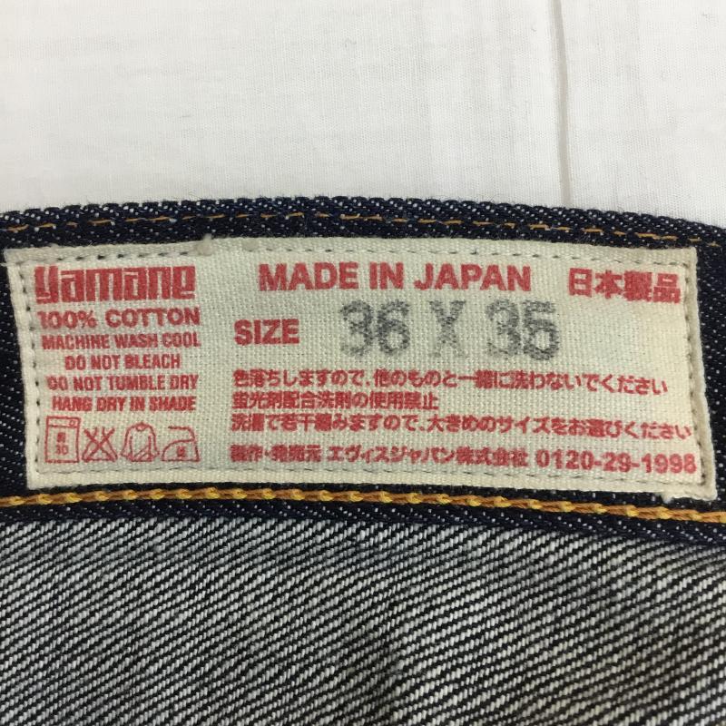 エヴィス EVISU パンツ デニム、ジーンズ 36 ロゴ、文字 インディゴ / インディゴ /  メンズ USED 古着 中古 10144216