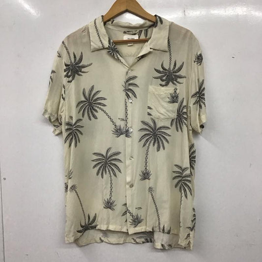 クライミー CRIMIE シャツ、ブラウス 半袖 cr1-02c3-ss07 半袖シャツ プリントシャツ パームツリー柄アロハシャツ XL プリント 白 / ホワイト /  メンズ USED 古着 中古 10136185