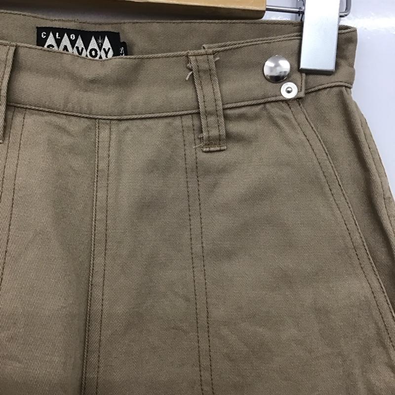 サボイクロージング SAVOYCLOTHING パンツ チノパン SVY-LPT018 コットン XS 無地 ベージュ / ベージュ /  レディース USED 古着 中古 10146937