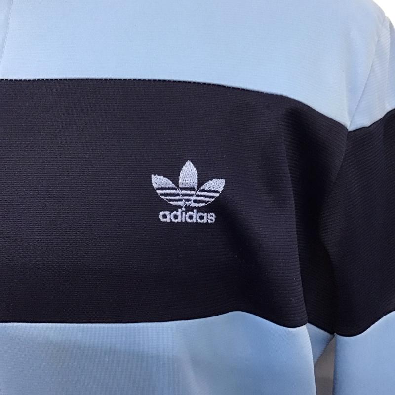 アディダス adidas ジャケット、上着 ジャンパー、ブルゾン 70s 無地 紺 / ネイビー / X 水色 / ライトブルー /  メンズ USED 古着 中古 10121772